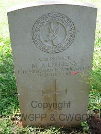 Dar Es Salaam War Cemetery - Lourens, M J